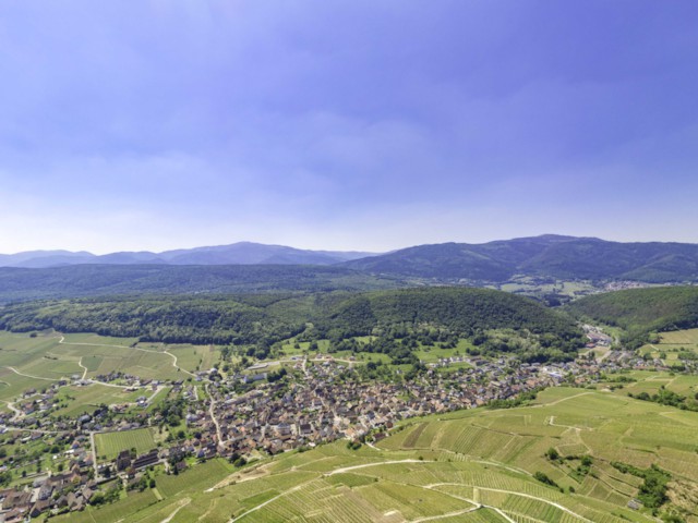 photo 360 par drone en alsace 68 au zinnkoepfle dans la valler noble