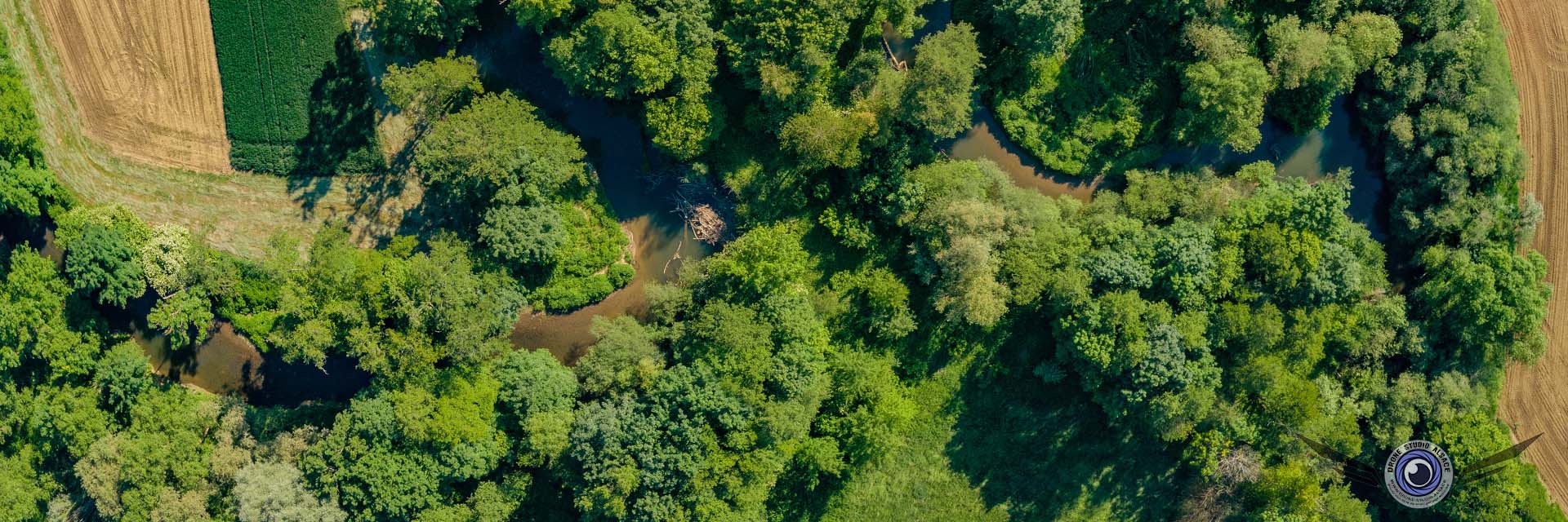 Photo et video par drone alsace mulhouse sundgau meandre ill