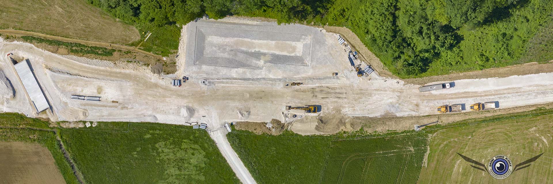Photo et video par drone alsace sundgau BTP chantier Avantages de l'utilisation de drone pour le BTP et agriculture en Alsace